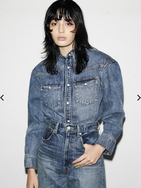 サイズ moussy - moussy LOOSE DENIM シャツの通販 by ミニオン's shop